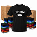 1000 Custom Screen Printed T-Shirts - 1 Color Print