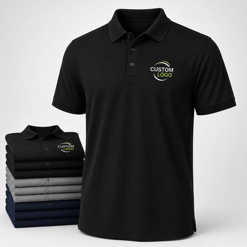 10 Custom Embroidered Polos