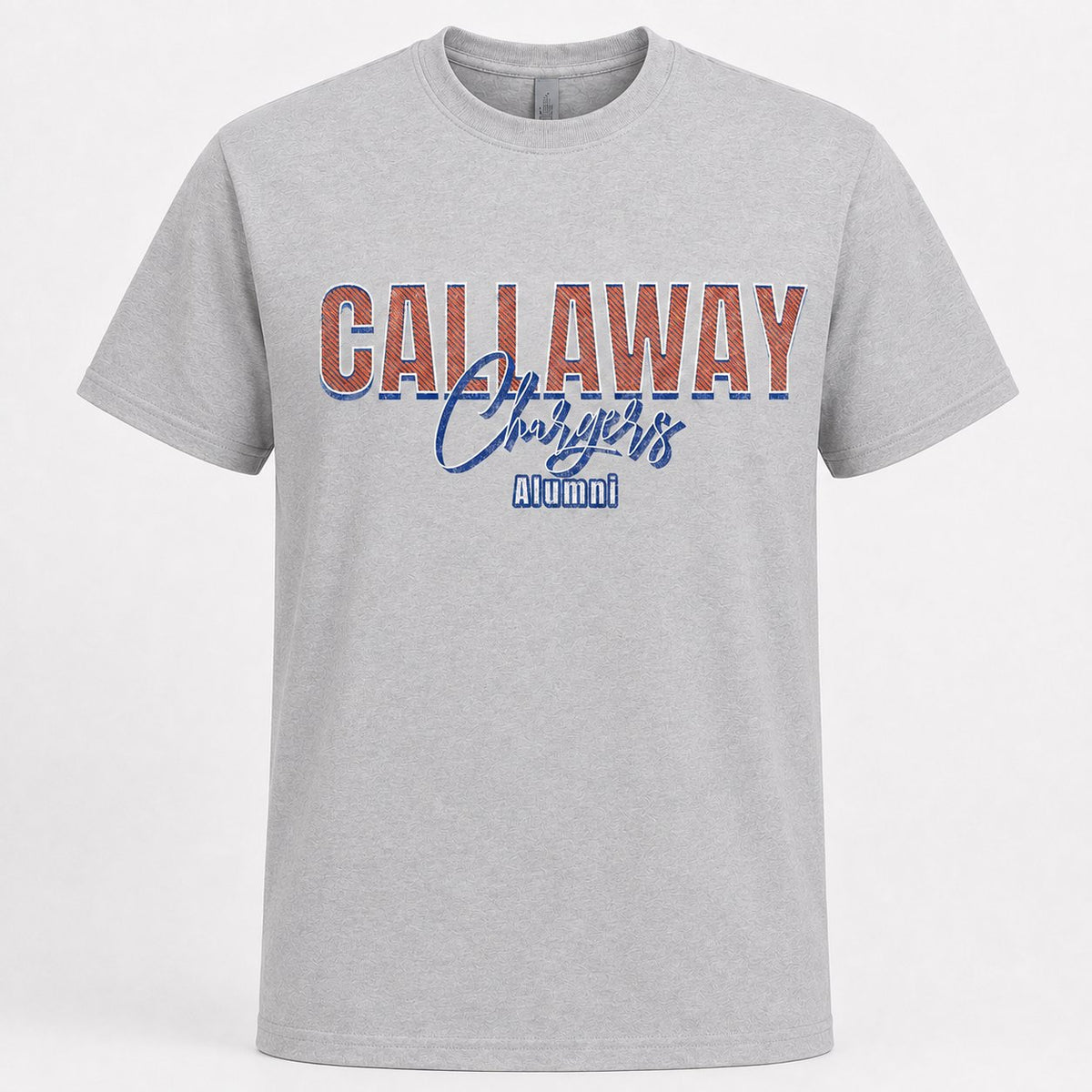 Callaway Chargers Script T-shirt in gray realistic product mockup
