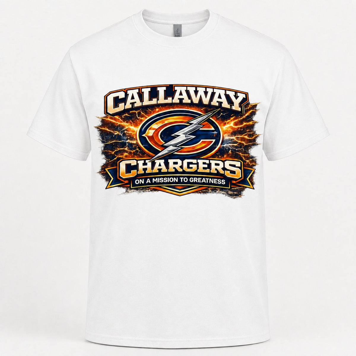 Callaway Mission to Greatness T-shirt in white realistic product mockup