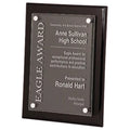 Custom floating acrylic piano finish plaque