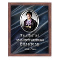 Custom 6 x 8 plaque with black edge