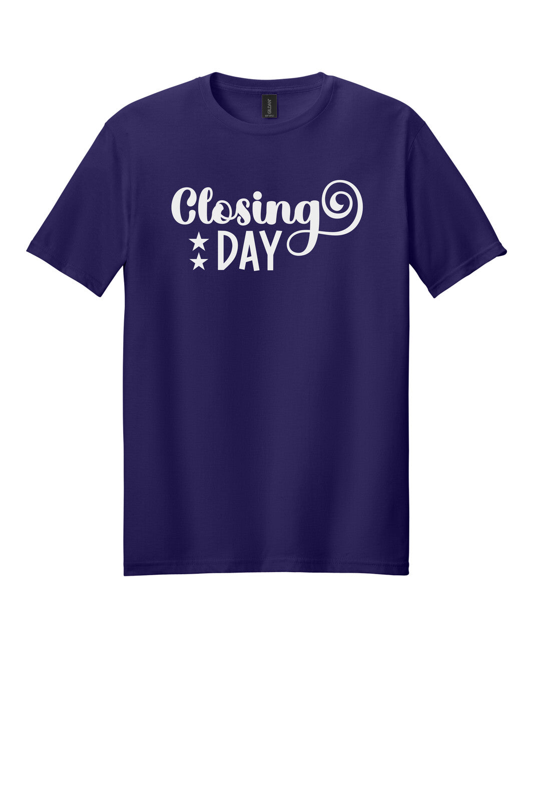 Dark Purple Gildan 64000 tee