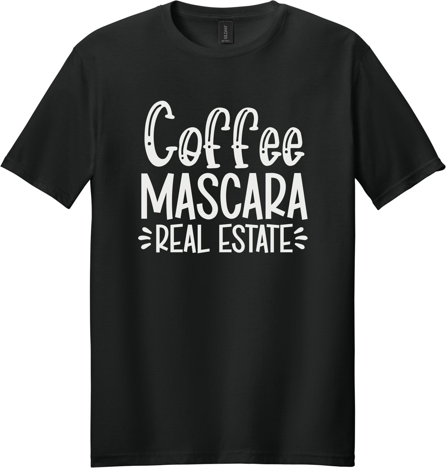 Black Gildan 64000 tee