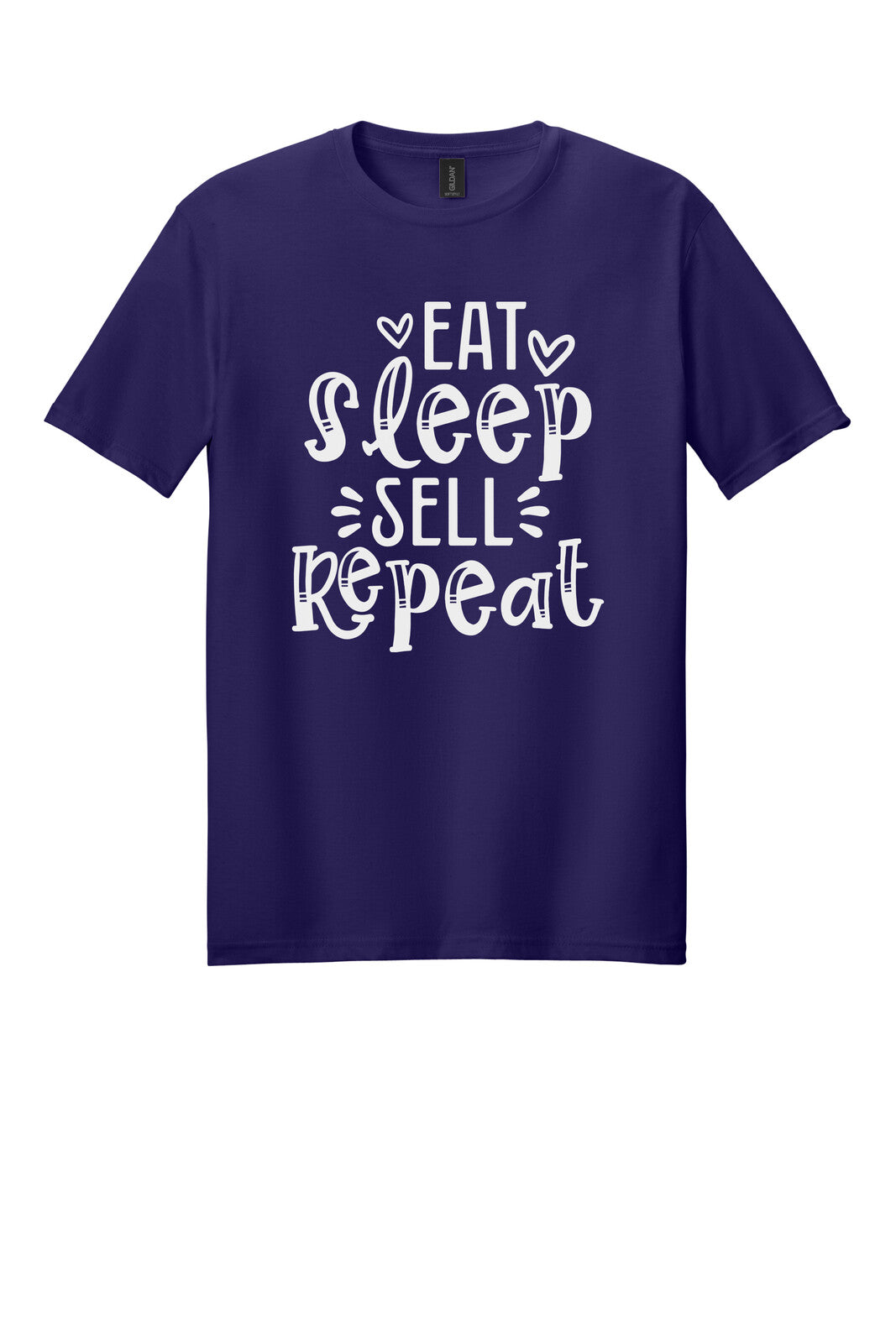 Dark Purple Gildan 64000 tee