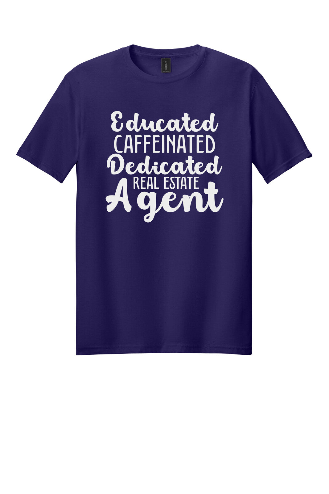 Dark Purple Gildan 64000 tee