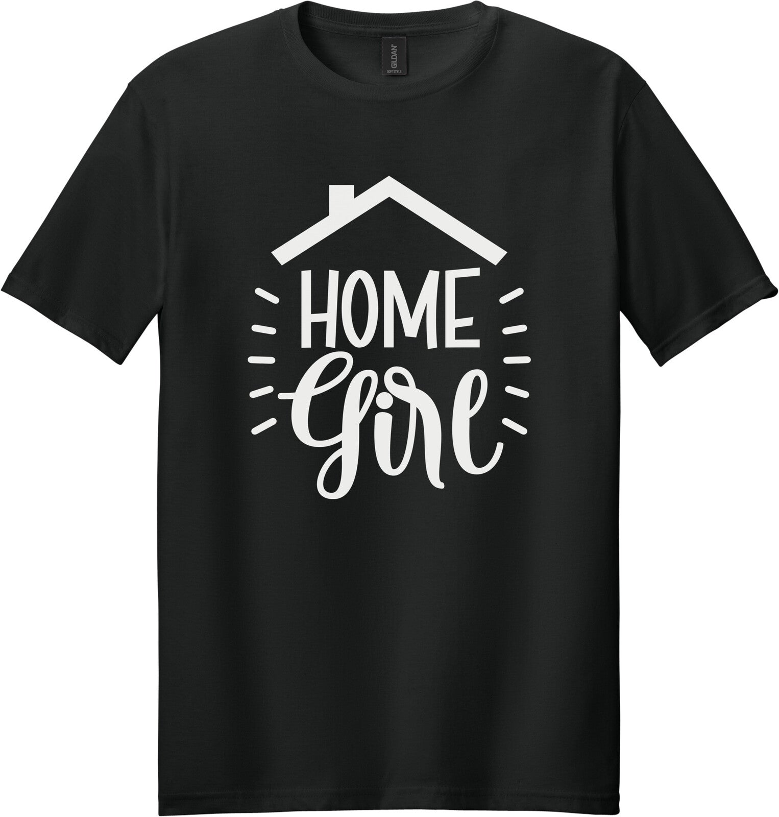 Black Gildan 64000 tee