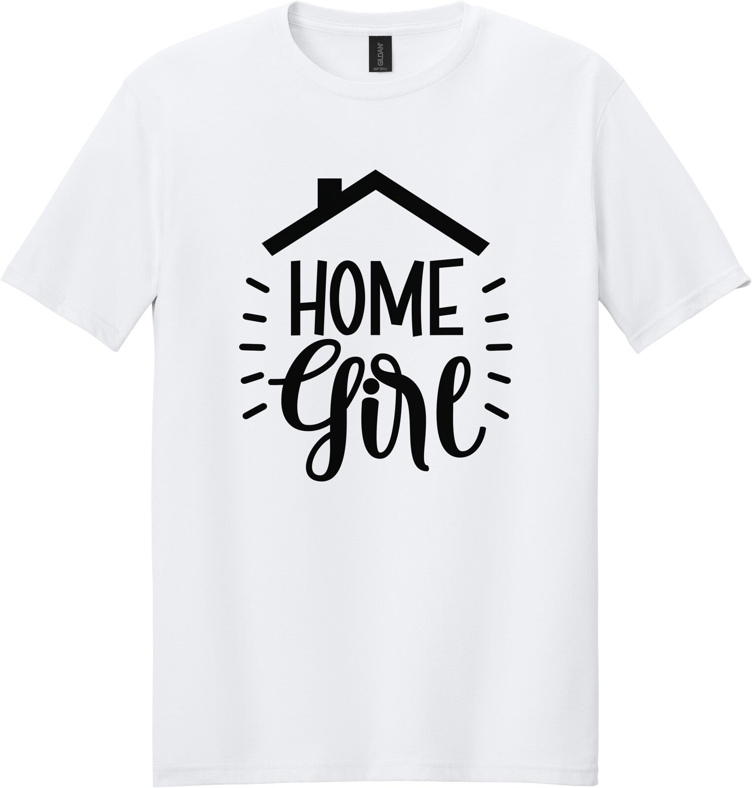 White Gildan 64000 tee