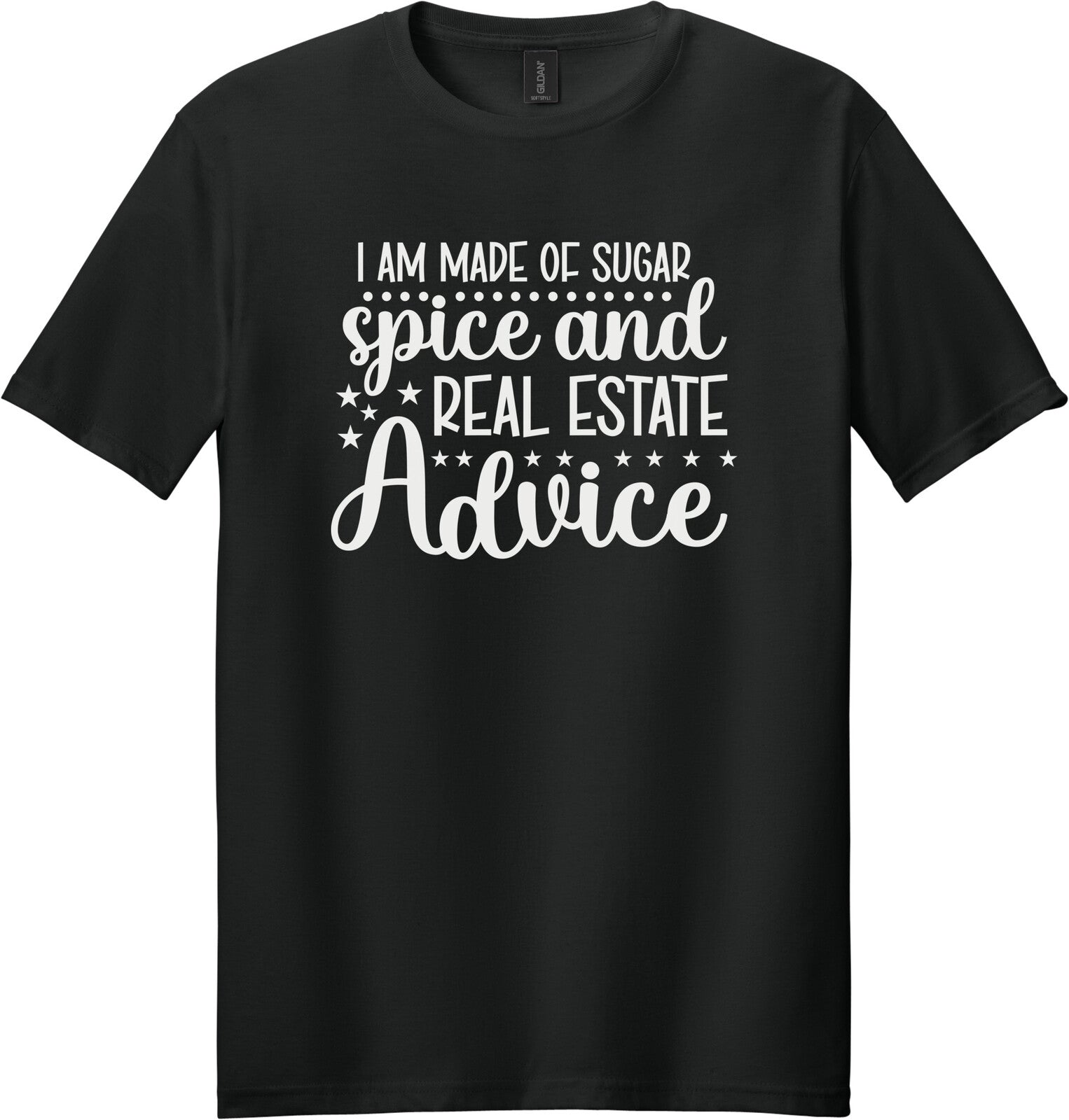 Black Gildan 64000 tee
