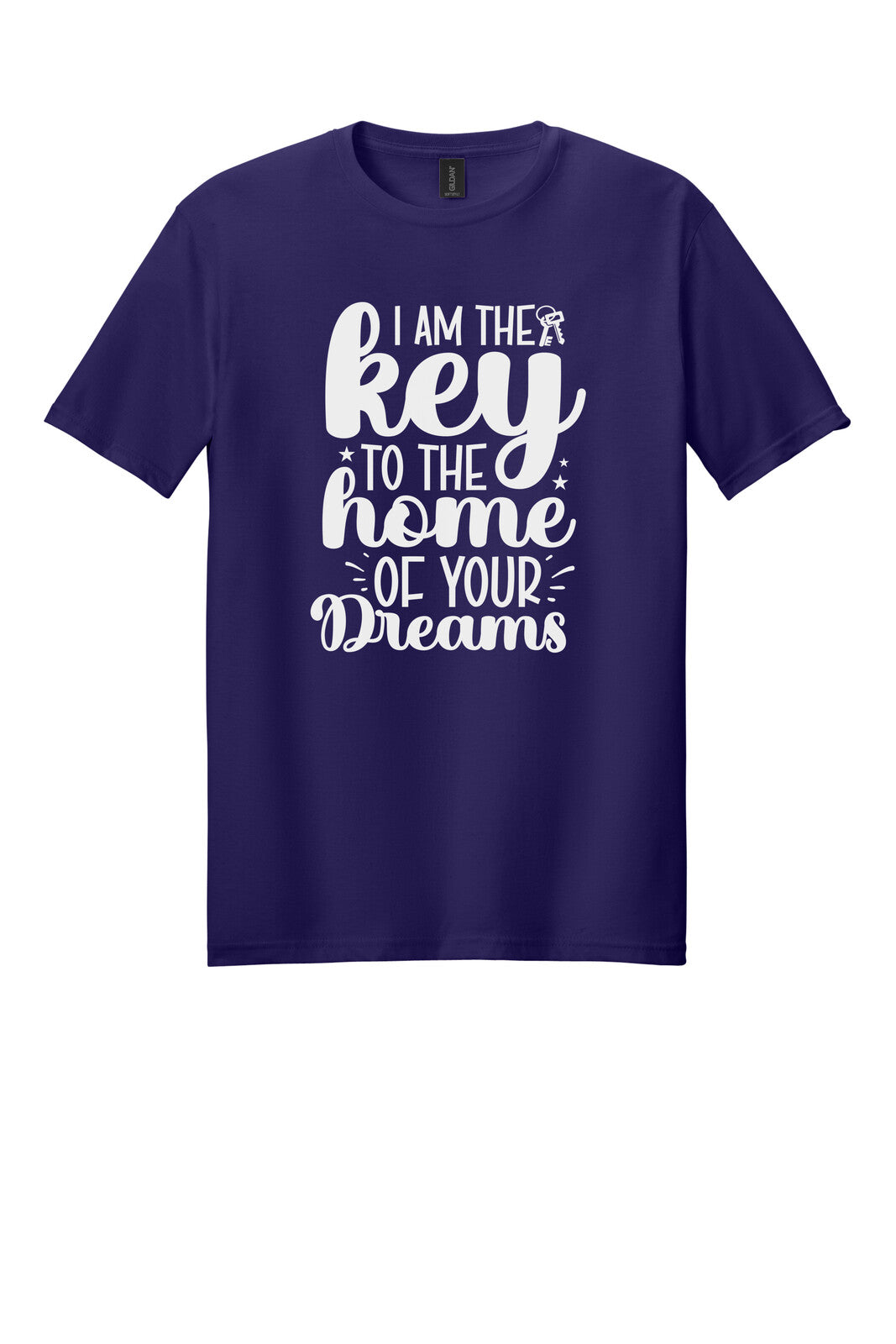 Dark Purple Gildan 64000 tee