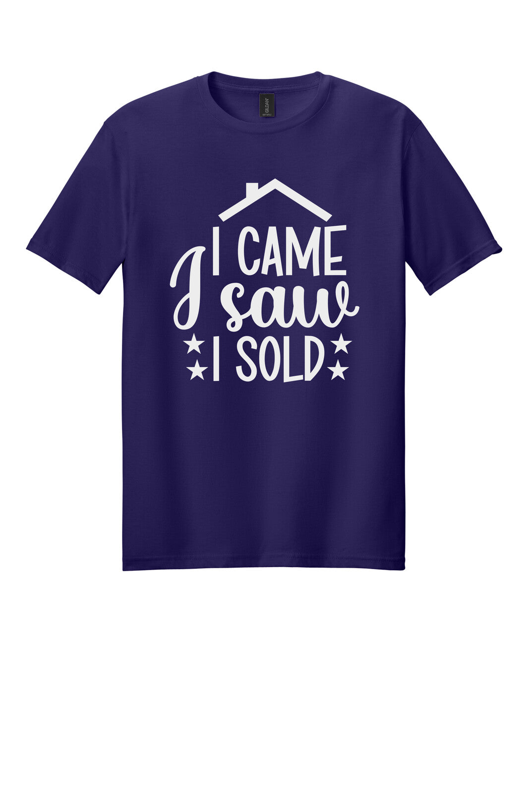 Dark Purple Gildan 64000 tee