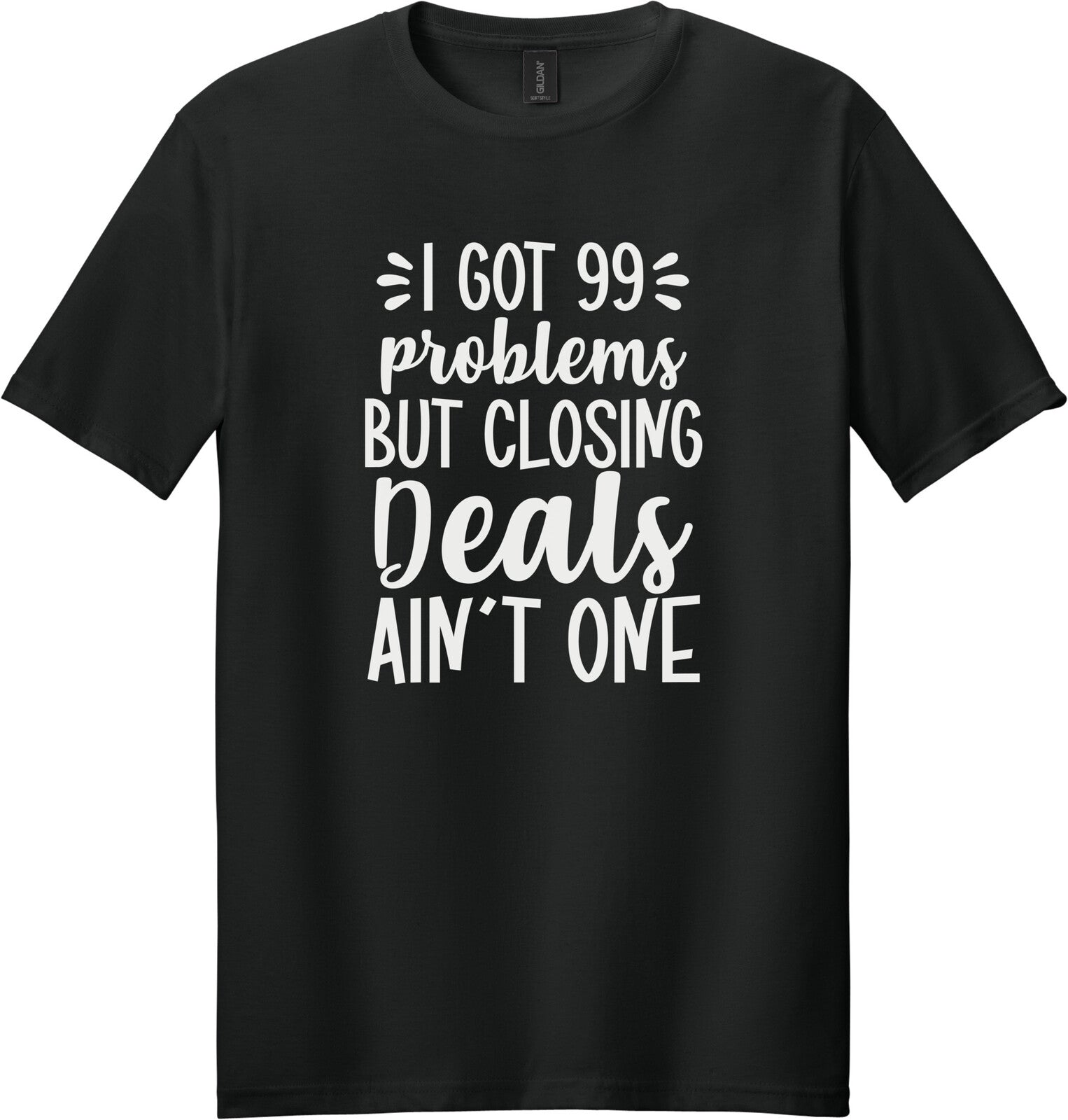Black Gildan 64000 tee
