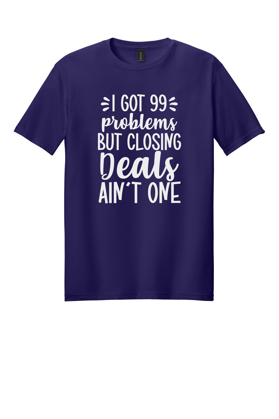 Dark Purple Gildan 64000 tee