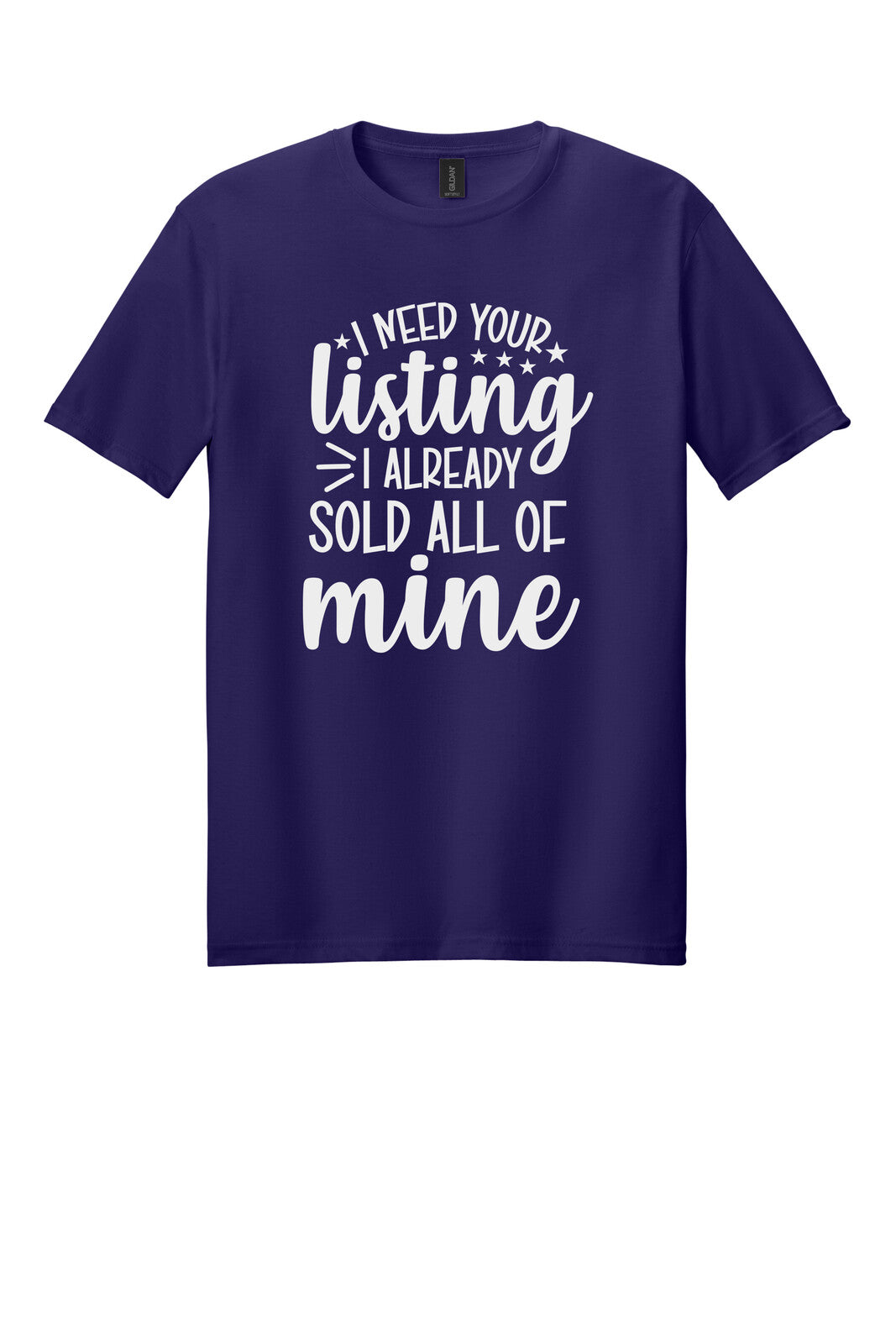 Dark Purple Gildan 64000 tee