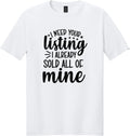 White Gildan 64000 tee