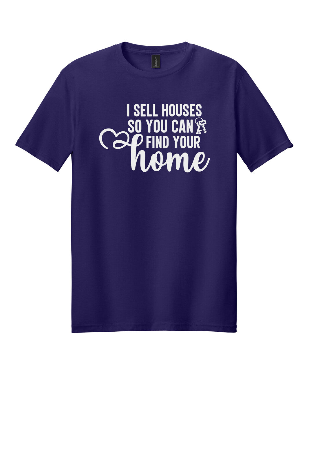 Dark Purple Gildan 64000 tee