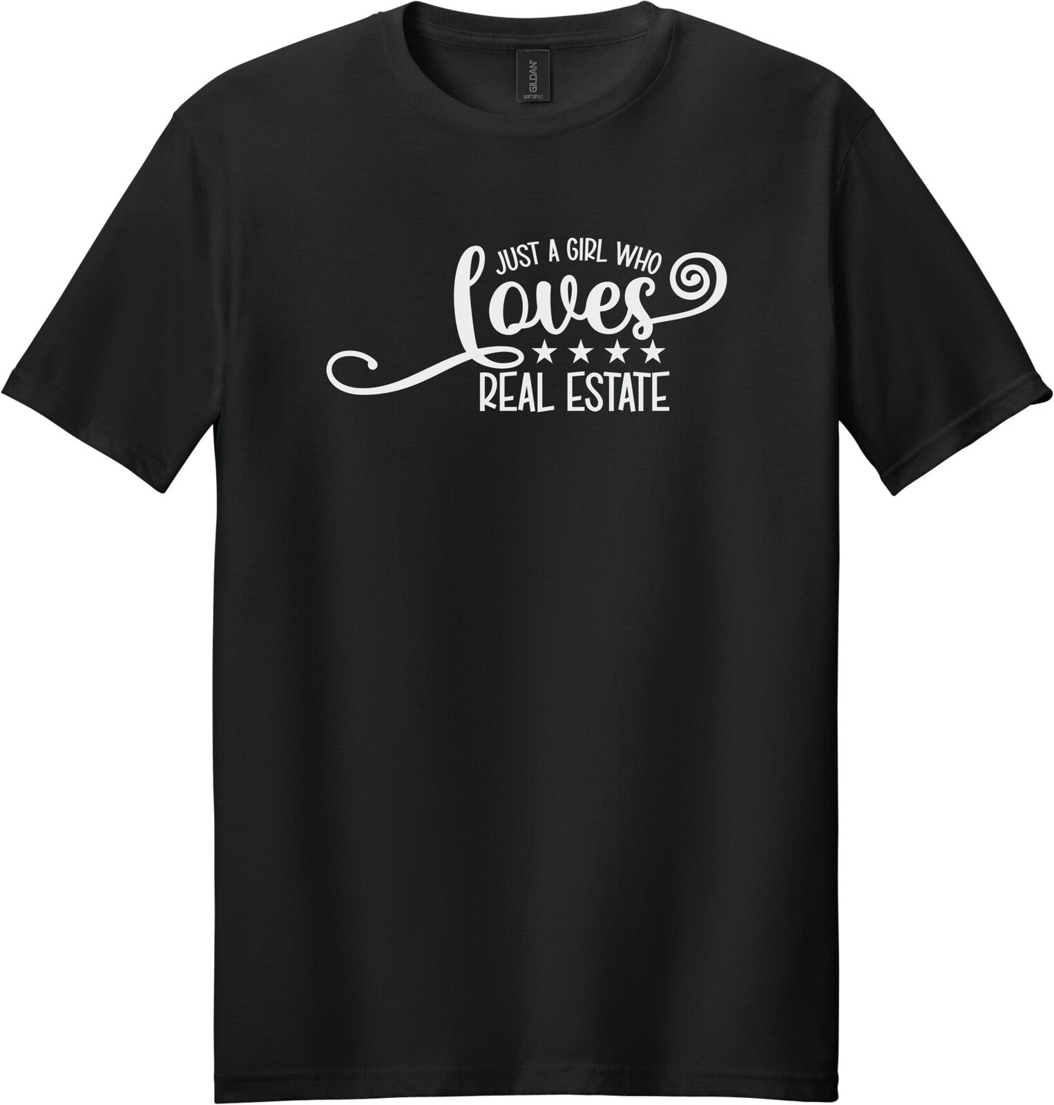 Black Gildan 64000 tee
