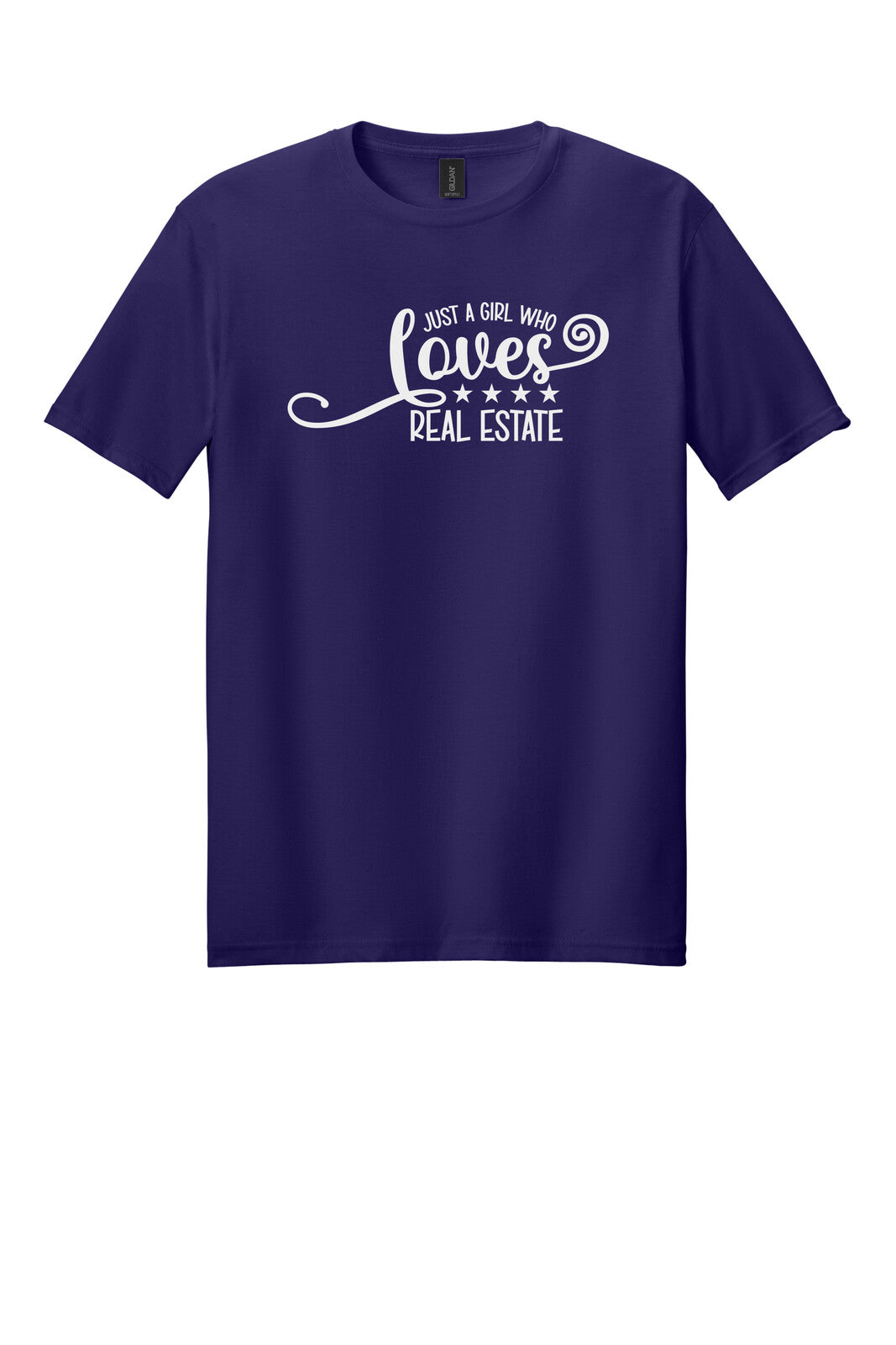 Dark Purple Gildan 64000 tee