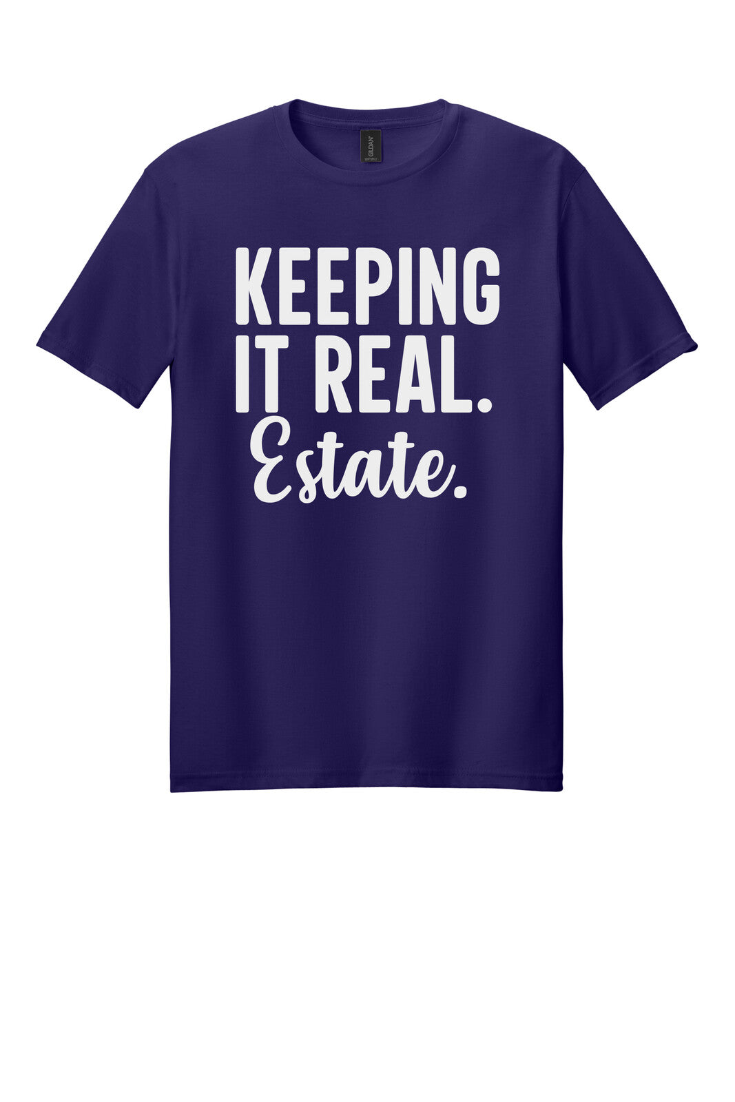 Dark Purple Gildan 64000 tee