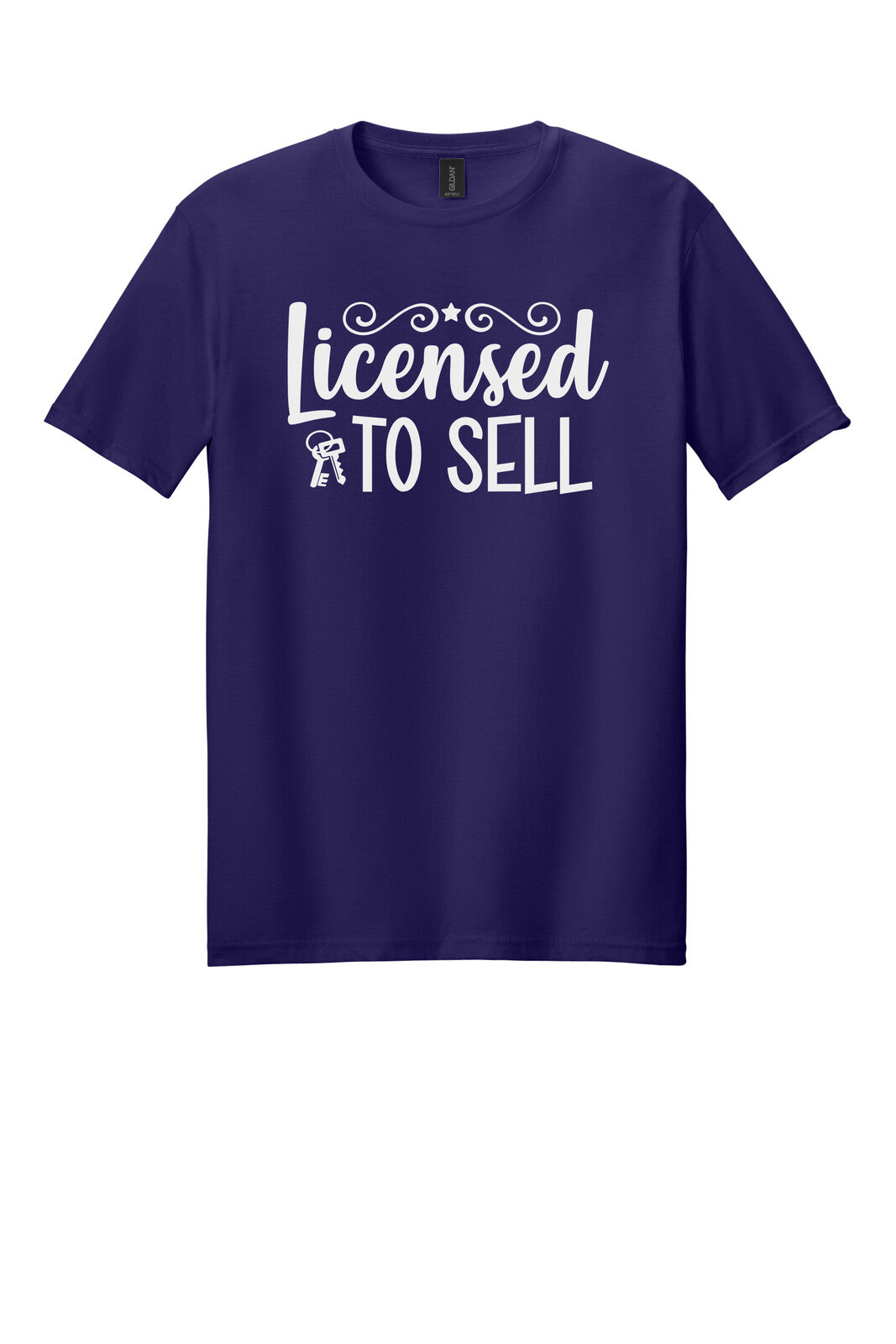 Dark Purple Gildan 64000 tee