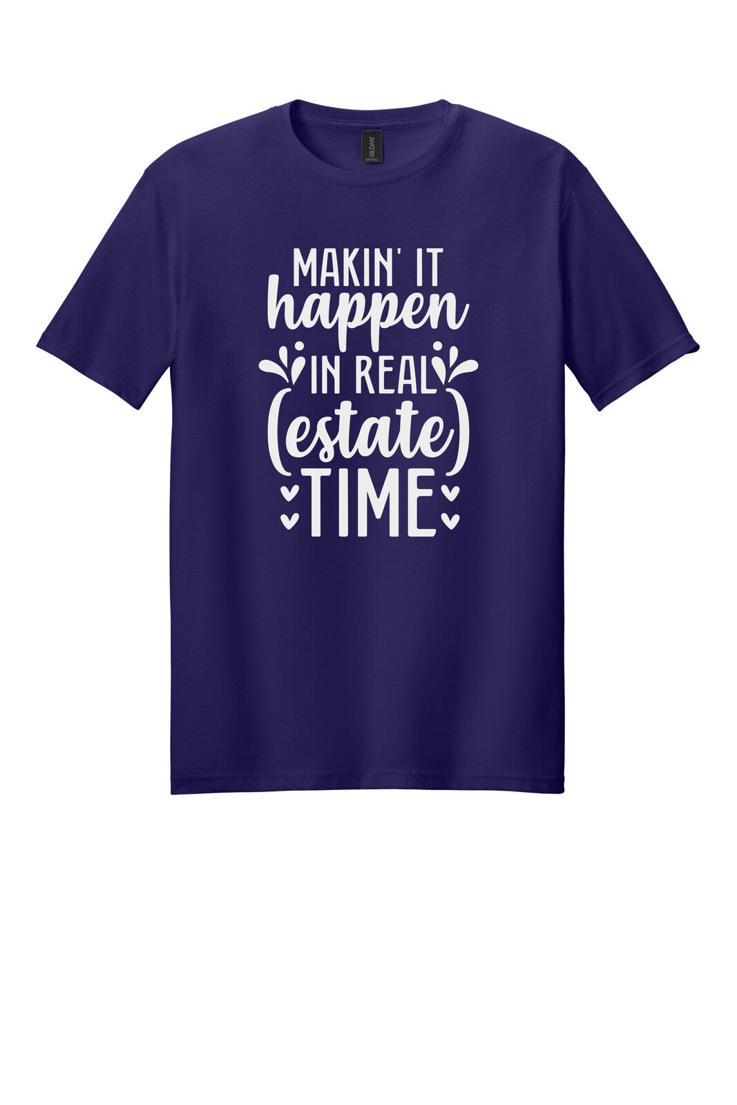 Dark Purple Gildan 64000 tee