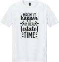White Gildan 64000 tee
