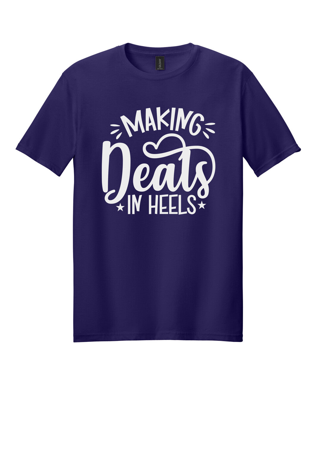 Dark Purple Gildan 64000 tee