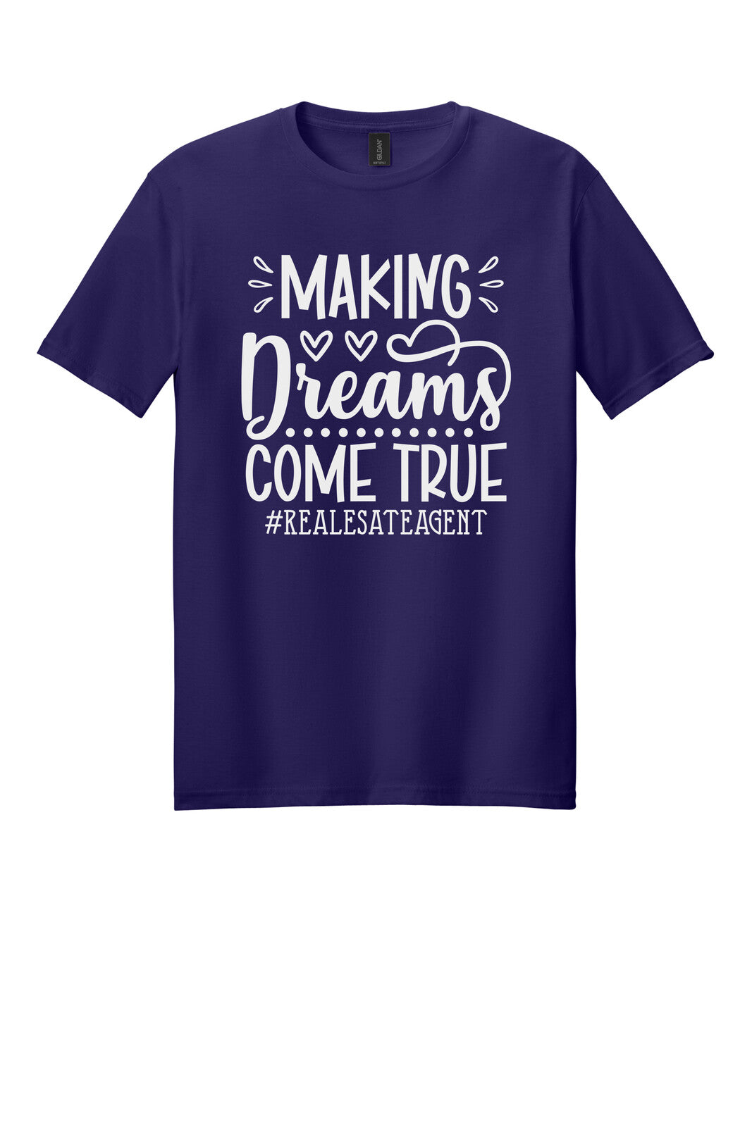 Dark Purple Gildan 64000 tee