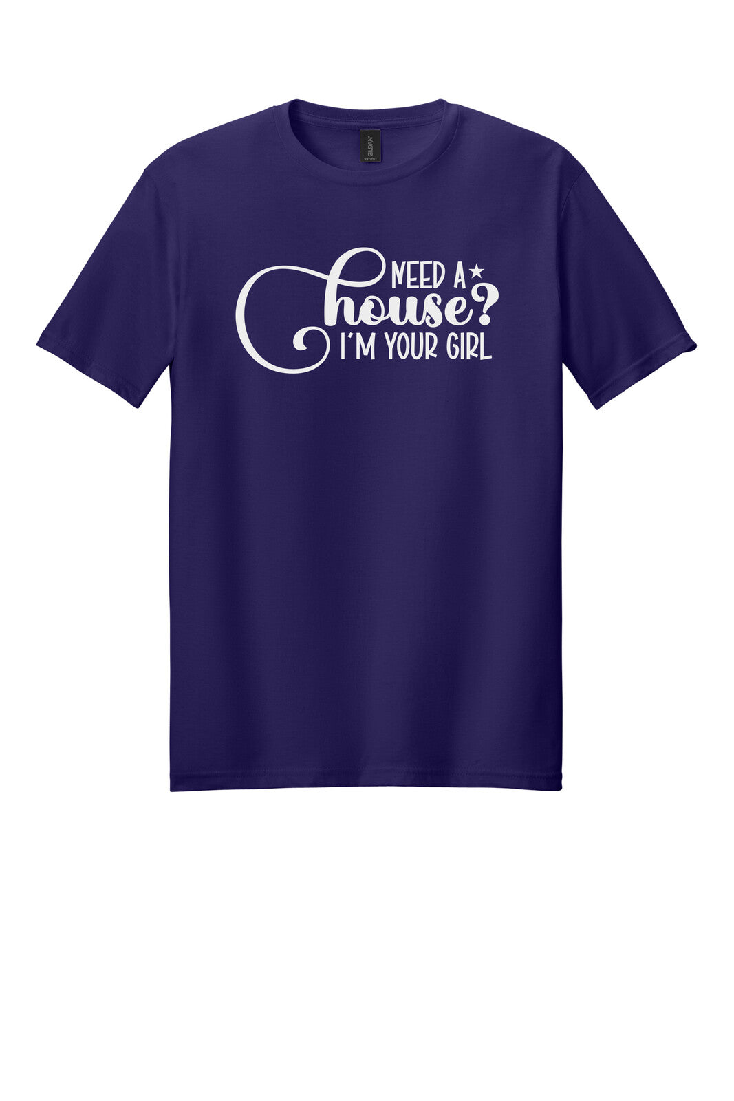 Dark Purple Gildan 64000 tee