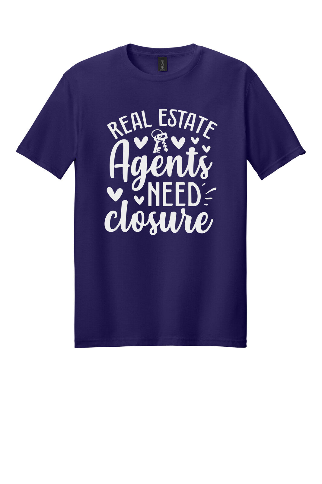 Dark Purple Gildan 64000 tee