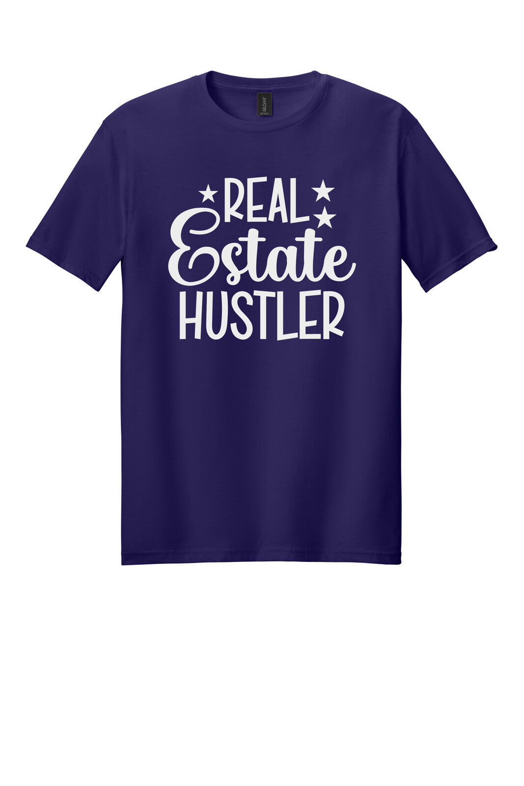 Dark Purple Gildan 64000 tee