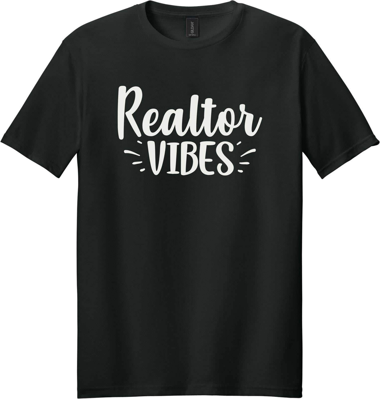 Black Gildan 64000 tee