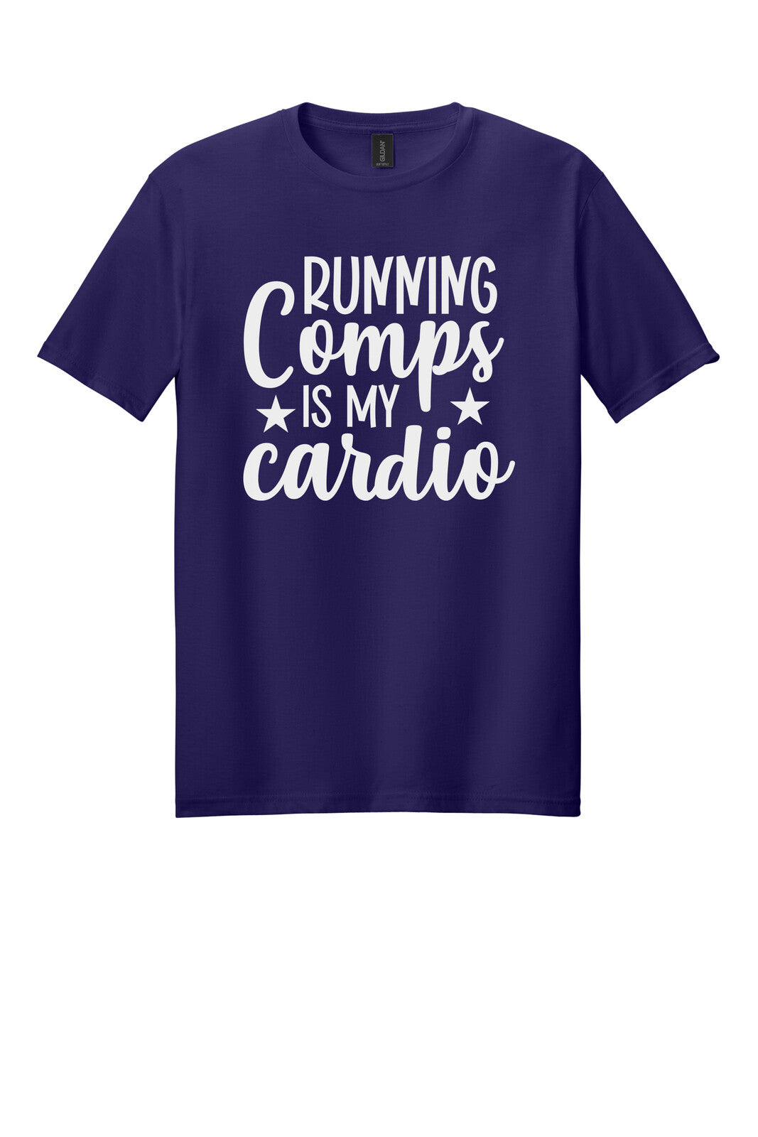Dark Purple Gildan 64000 tee
