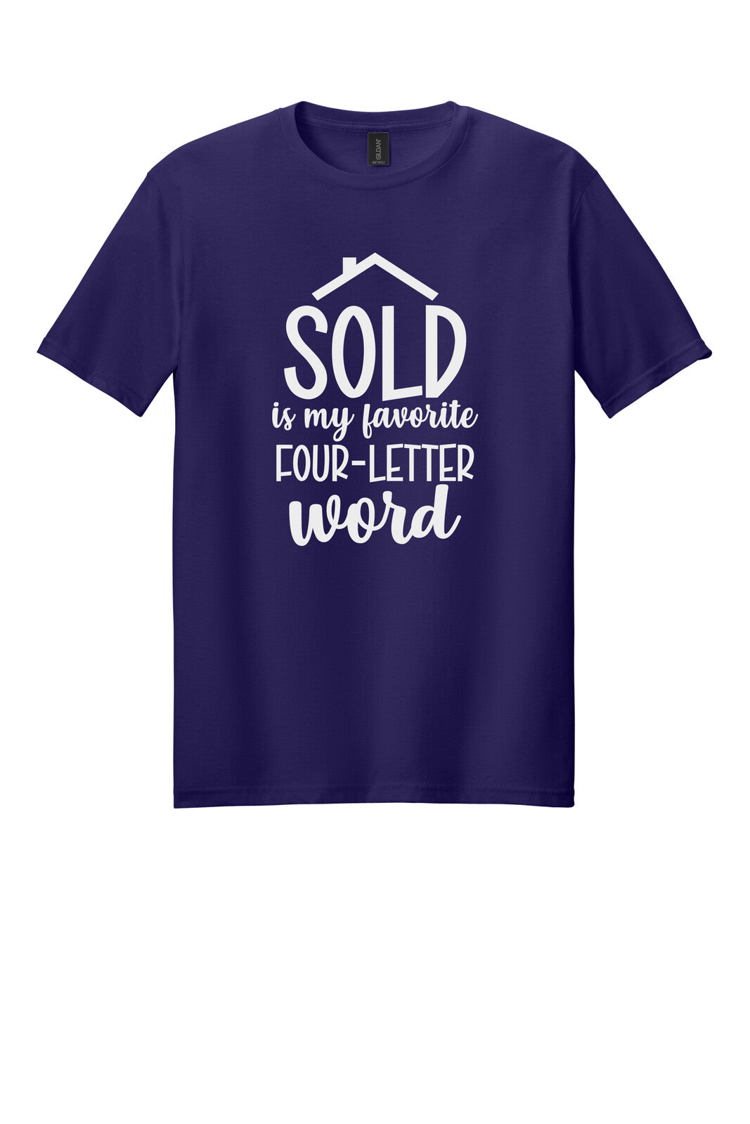 Dark Purple Gildan 64000 tee