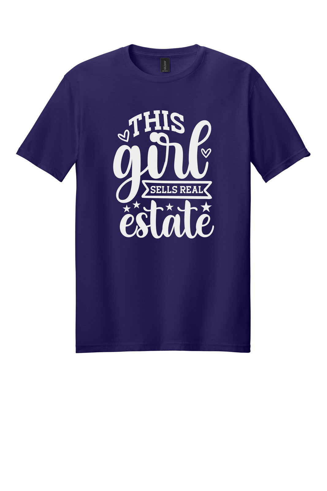 Dark Purple Gildan 64000 tee